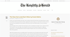 Desktop Screenshot of knightlyherald.com